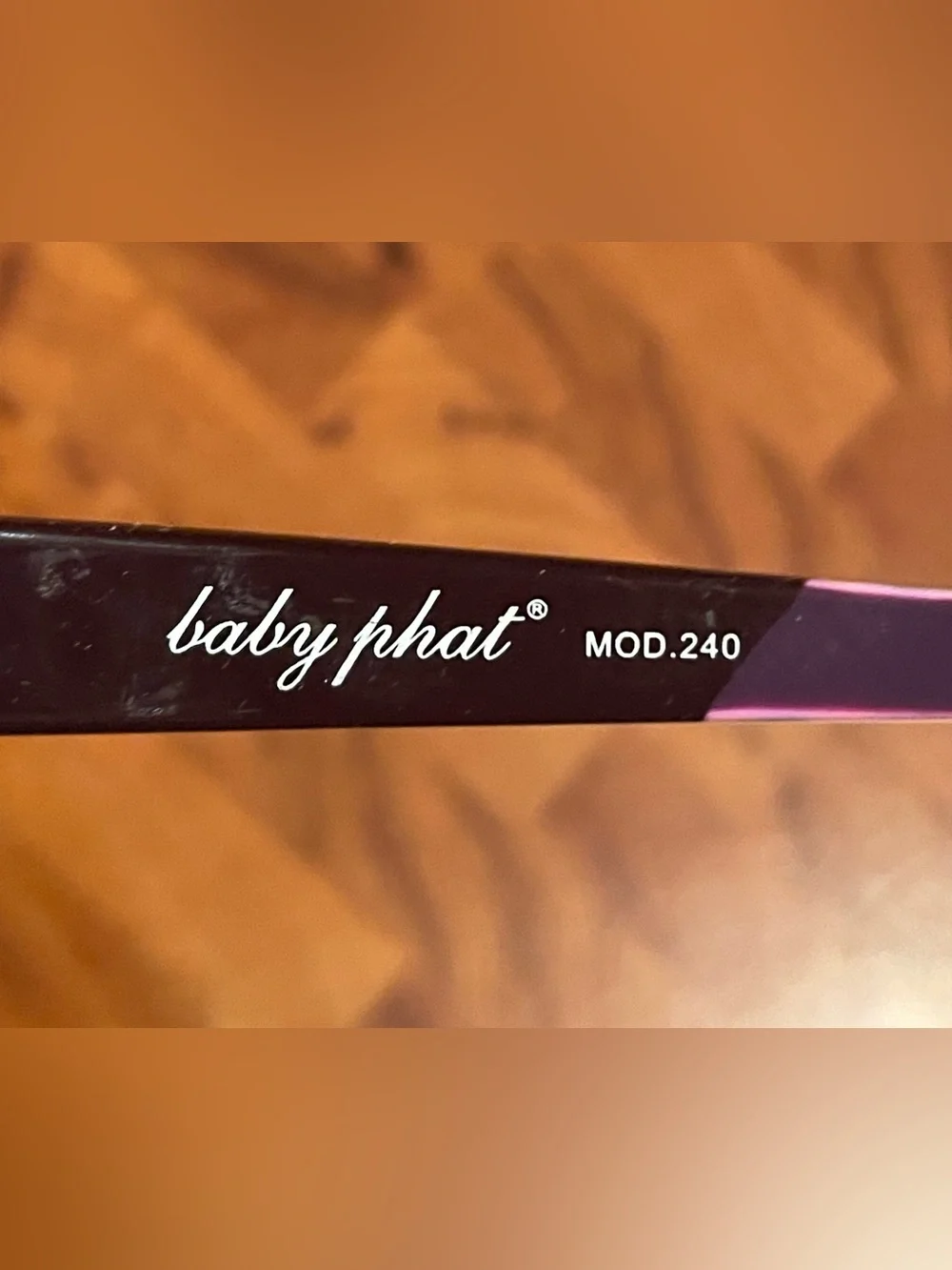 Vintage Baby Phat Purple Plastic Eyeglasses Frames Women's MOD 240 Case Included